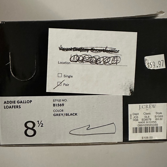 J. Crew Gray Flats with Black Horse Design - Picture 5 of 6